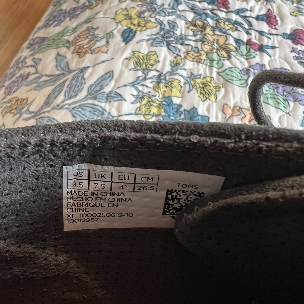 TOMS Women’s size 9.5 Kala wedge desert ankle boots in forged grey suede - Picture 9 of 9